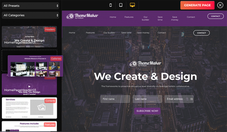 ThemeMaker Coupon Code screenshot