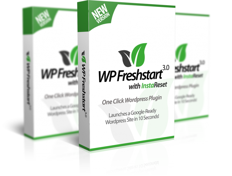 WP Freshstart 3.0 Coupon Code screenshot