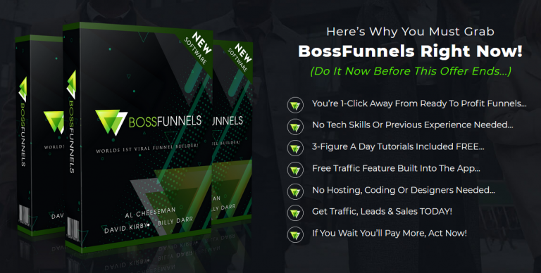 BossFunnels Coupon Code screenshot
