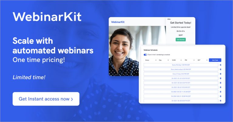 WebinarKit Coupon Code screenshot